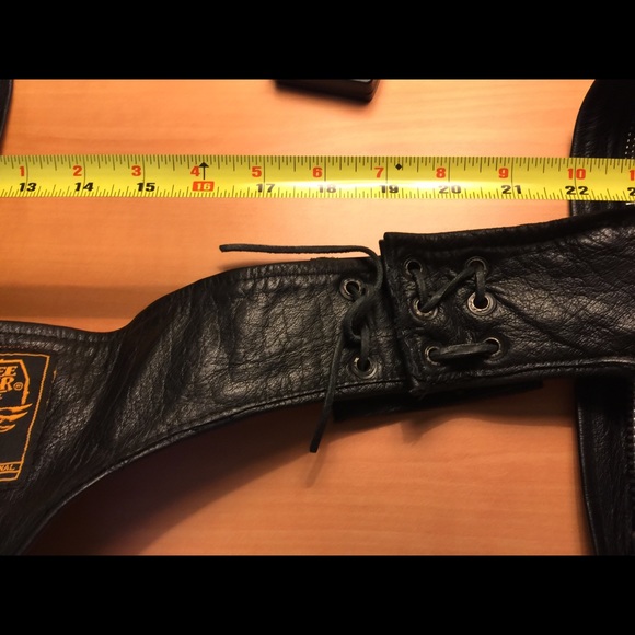 Leather Motorcycle Chaps - Picture 11 of 14